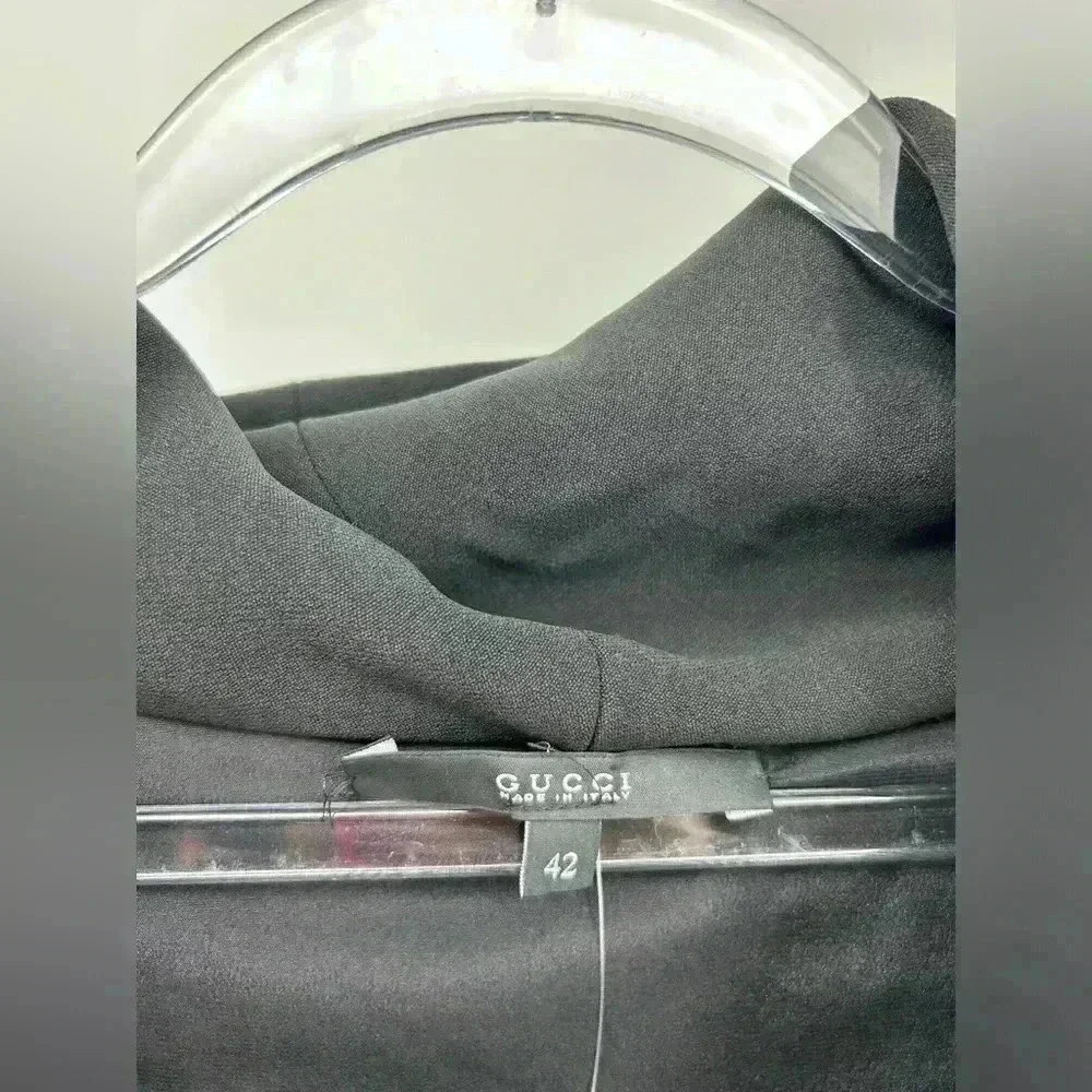 Gucci Authentic Solid Black Cowl Neck Dolman Slee… - image 3